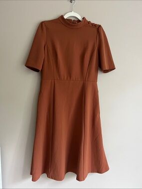 Ivy & Blu Midi Fit and Flare Brown Dress size 12